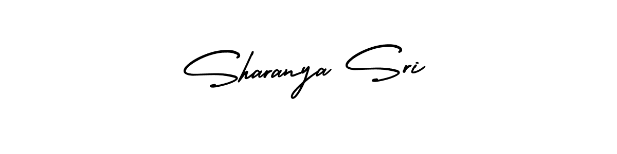 Sharanya Sri stylish signature style. Best Handwritten Sign (AmerikaSignatureDemo-Regular) for my name. Handwritten Signature Collection Ideas for my name Sharanya Sri. Sharanya Sri signature style 3 images and pictures png