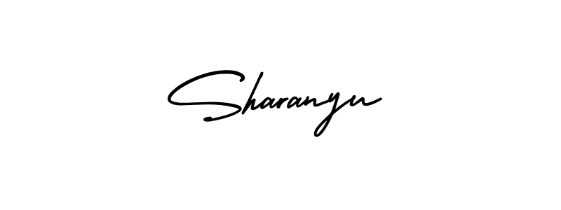 This is the best signature style for the Sharanyu name. Also you like these signature font (AmerikaSignatureDemo-Regular). Mix name signature. Sharanyu signature style 3 images and pictures png