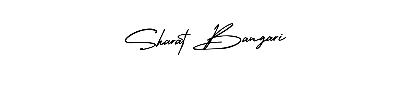 How to make Sharat Bangari name signature. Use AmerikaSignatureDemo-Regular style for creating short signs online. This is the latest handwritten sign. Sharat Bangari signature style 3 images and pictures png