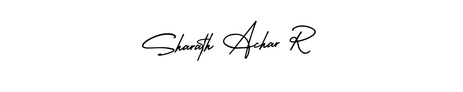 How to make Sharath Achar R name signature. Use AmerikaSignatureDemo-Regular style for creating short signs online. This is the latest handwritten sign. Sharath Achar R signature style 3 images and pictures png