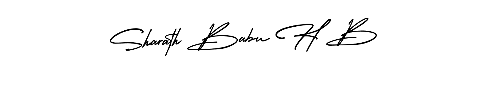 Use a signature maker to create a handwritten signature online. With this signature software, you can design (AmerikaSignatureDemo-Regular) your own signature for name Sharath Babu H B. Sharath Babu H B signature style 3 images and pictures png
