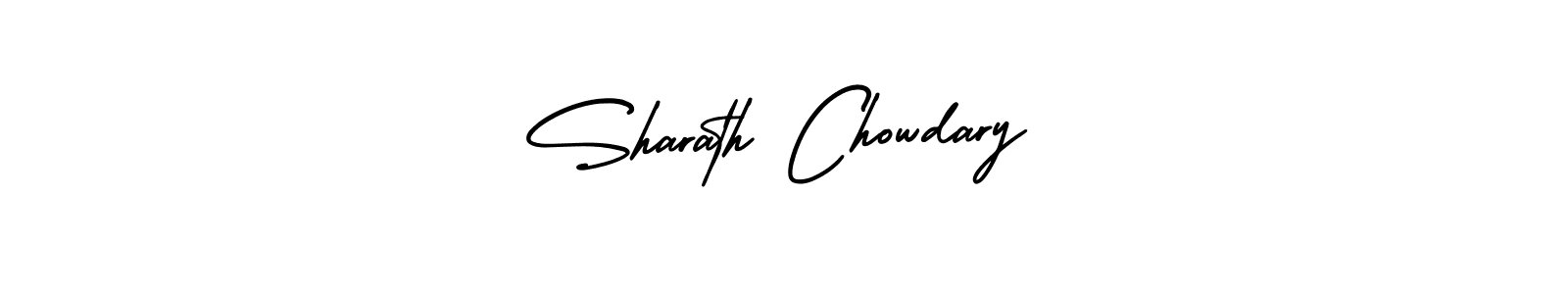 Use a signature maker to create a handwritten signature online. With this signature software, you can design (AmerikaSignatureDemo-Regular) your own signature for name Sharath Chowdary. Sharath Chowdary signature style 3 images and pictures png
