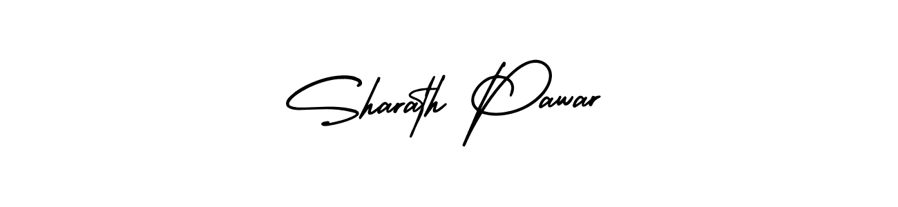 The best way (AmerikaSignatureDemo-Regular) to make a short signature is to pick only two or three words in your name. The name Sharath Pawar include a total of six letters. For converting this name. Sharath Pawar signature style 3 images and pictures png
