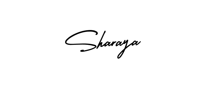 You should practise on your own different ways (AmerikaSignatureDemo-Regular) to write your name (Sharaya) in signature. don't let someone else do it for you. Sharaya signature style 3 images and pictures png