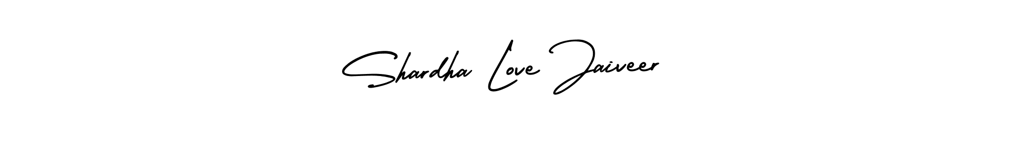 Make a beautiful signature design for name Shardha Love Jaiveer. With this signature (AmerikaSignatureDemo-Regular) style, you can create a handwritten signature for free. Shardha Love Jaiveer signature style 3 images and pictures png