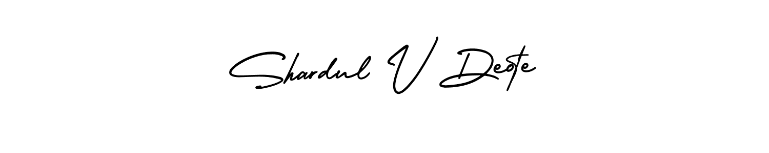 Make a beautiful signature design for name Shardul V Deote. Use this online signature maker to create a handwritten signature for free. Shardul V Deote signature style 3 images and pictures png
