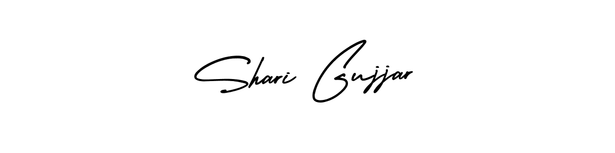 Also we have Shari Gujjar name is the best signature style. Create professional handwritten signature collection using AmerikaSignatureDemo-Regular autograph style. Shari Gujjar signature style 3 images and pictures png