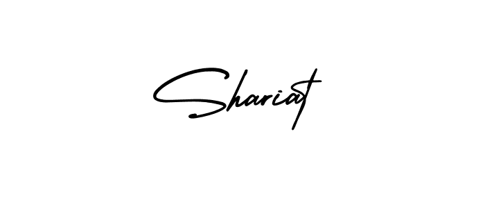 Make a beautiful signature design for name Shariat. Use this online signature maker to create a handwritten signature for free. Shariat signature style 3 images and pictures png