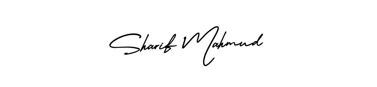 The best way (AmerikaSignatureDemo-Regular) to make a short signature is to pick only two or three words in your name. The name Sharif Mahmud include a total of six letters. For converting this name. Sharif Mahmud signature style 3 images and pictures png