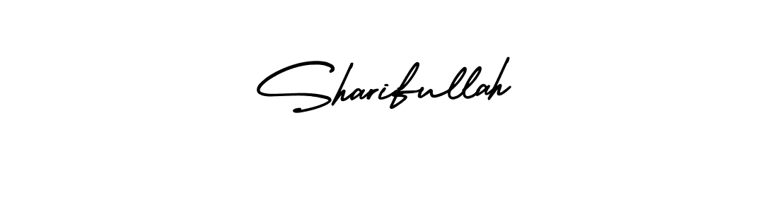 Use a signature maker to create a handwritten signature online. With this signature software, you can design (AmerikaSignatureDemo-Regular) your own signature for name Sharifullah. Sharifullah signature style 3 images and pictures png