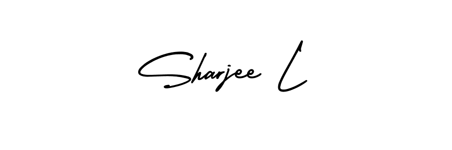 Best and Professional Signature Style for Sharjee L. AmerikaSignatureDemo-Regular Best Signature Style Collection. Sharjee L signature style 3 images and pictures png