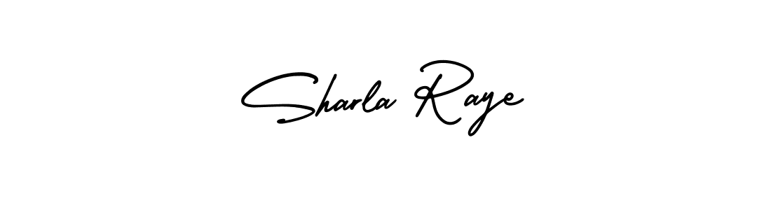 Use a signature maker to create a handwritten signature online. With this signature software, you can design (AmerikaSignatureDemo-Regular) your own signature for name Sharla Raye. Sharla Raye signature style 3 images and pictures png
