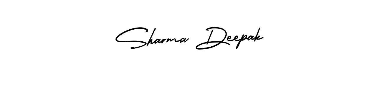 Make a beautiful signature design for name Sharma Deepak. With this signature (AmerikaSignatureDemo-Regular) style, you can create a handwritten signature for free. Sharma Deepak signature style 3 images and pictures png