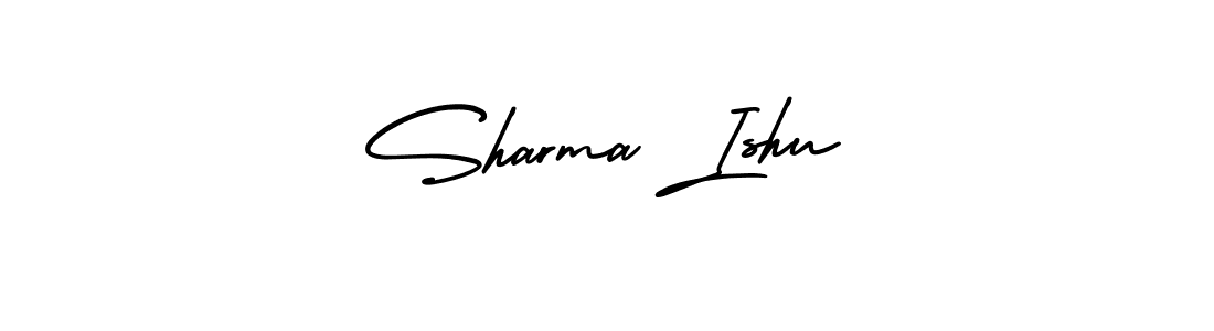 Also You can easily find your signature by using the search form. We will create Sharma Ishu name handwritten signature images for you free of cost using AmerikaSignatureDemo-Regular sign style. Sharma Ishu signature style 3 images and pictures png