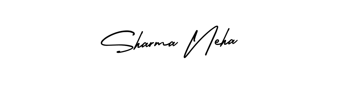 This is the best signature style for the Sharma Neha name. Also you like these signature font (AmerikaSignatureDemo-Regular). Mix name signature. Sharma Neha signature style 3 images and pictures png