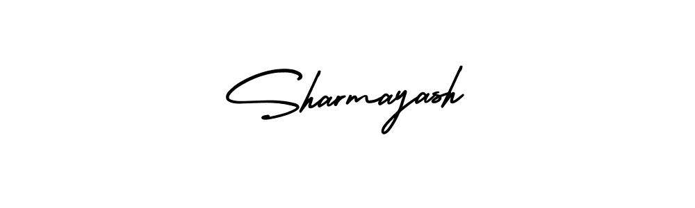 How to make Sharmayash name signature. Use AmerikaSignatureDemo-Regular style for creating short signs online. This is the latest handwritten sign. Sharmayash signature style 3 images and pictures png