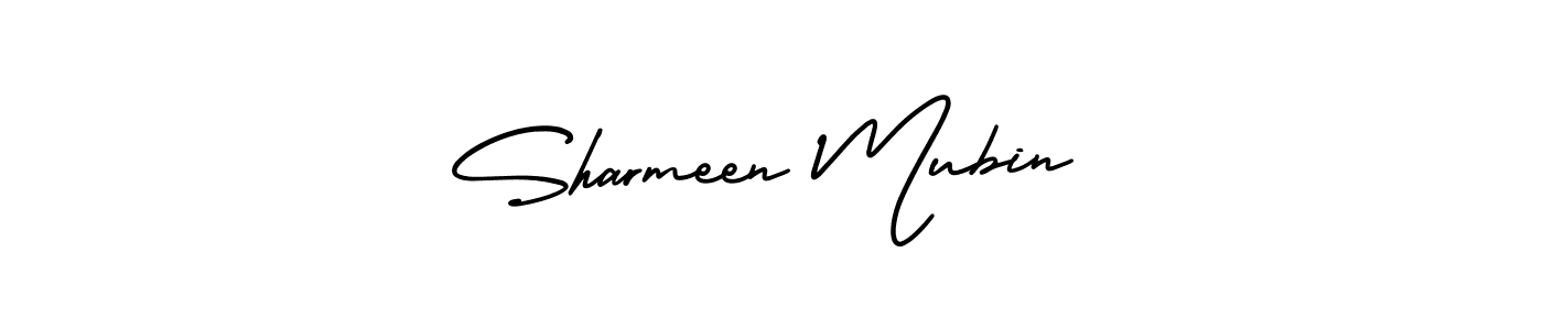 Create a beautiful signature design for name Sharmeen Mubin. With this signature (AmerikaSignatureDemo-Regular) fonts, you can make a handwritten signature for free. Sharmeen Mubin signature style 3 images and pictures png