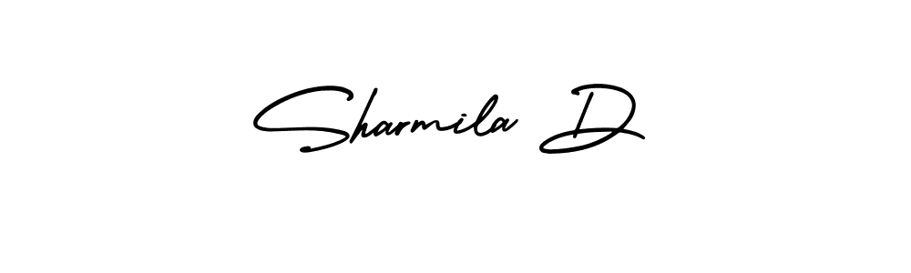 Make a short Sharmila D signature style. Manage your documents anywhere anytime using AmerikaSignatureDemo-Regular. Create and add eSignatures, submit forms, share and send files easily. Sharmila D signature style 3 images and pictures png