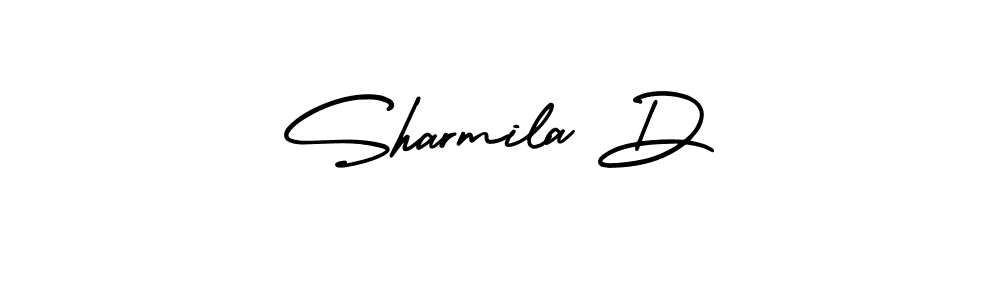 Make a short Sharmila D signature style. Manage your documents anywhere anytime using AmerikaSignatureDemo-Regular. Create and add eSignatures, submit forms, share and send files easily. Sharmila D signature style 3 images and pictures png