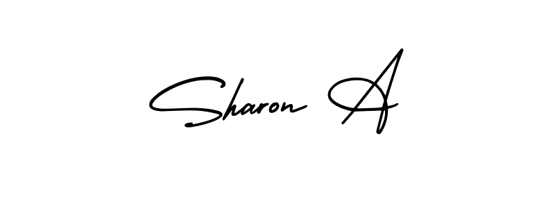 How to Draw Sharon A signature style? AmerikaSignatureDemo-Regular is a latest design signature styles for name Sharon A. Sharon A signature style 3 images and pictures png