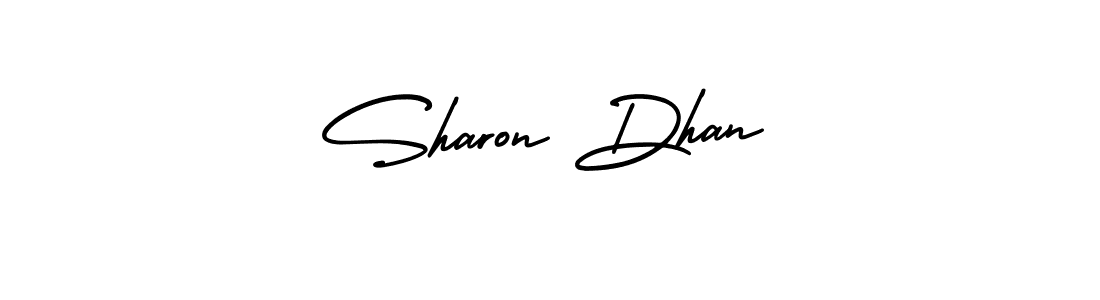 It looks lik you need a new signature style for name Sharon Dhan. Design unique handwritten (AmerikaSignatureDemo-Regular) signature with our free signature maker in just a few clicks. Sharon Dhan signature style 3 images and pictures png