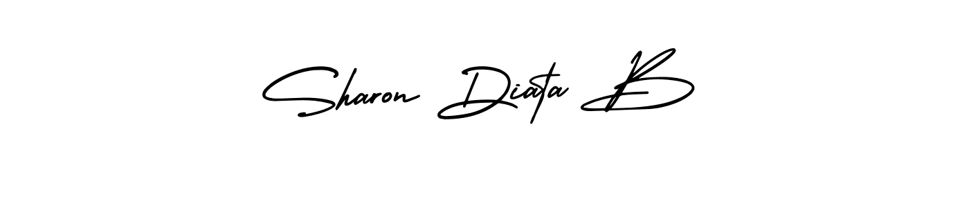 Once you've used our free online signature maker to create your best signature AmerikaSignatureDemo-Regular style, it's time to enjoy all of the benefits that Sharon Diata B name signing documents. Sharon Diata B signature style 3 images and pictures png