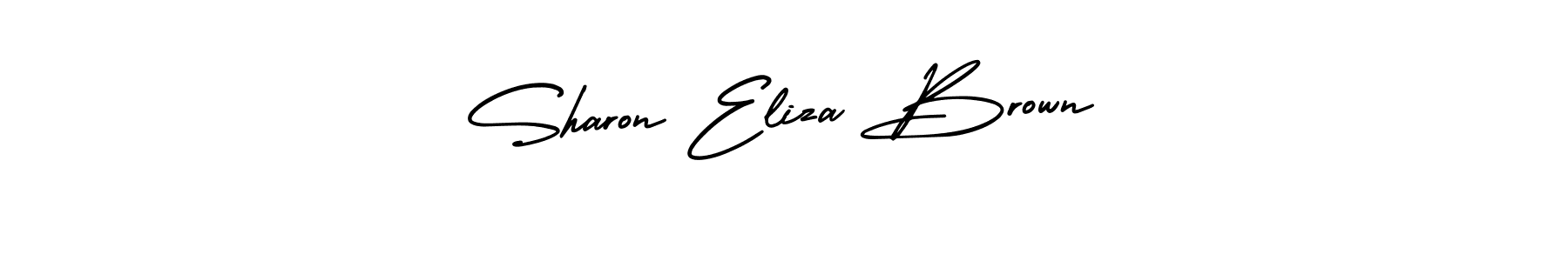 Use a signature maker to create a handwritten signature online. With this signature software, you can design (AmerikaSignatureDemo-Regular) your own signature for name Sharon Eliza Brown. Sharon Eliza Brown signature style 3 images and pictures png
