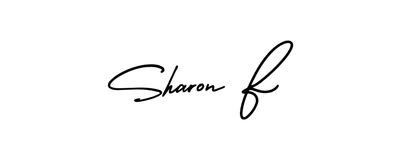 It looks lik you need a new signature style for name Sharon F. Design unique handwritten (AmerikaSignatureDemo-Regular) signature with our free signature maker in just a few clicks. Sharon F signature style 3 images and pictures png