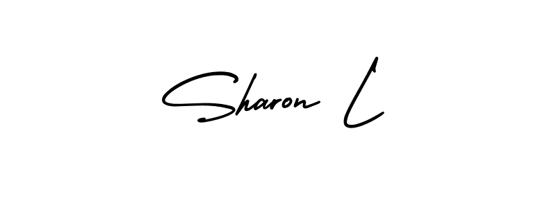 Sharon L stylish signature style. Best Handwritten Sign (AmerikaSignatureDemo-Regular) for my name. Handwritten Signature Collection Ideas for my name Sharon L. Sharon L signature style 3 images and pictures png