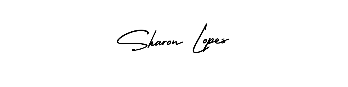 Sharon Lopes stylish signature style. Best Handwritten Sign (AmerikaSignatureDemo-Regular) for my name. Handwritten Signature Collection Ideas for my name Sharon Lopes. Sharon Lopes signature style 3 images and pictures png