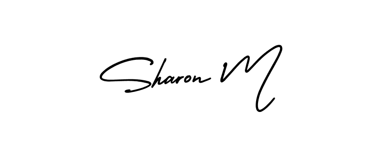 Make a beautiful signature design for name Sharon M. Use this online signature maker to create a handwritten signature for free. Sharon M signature style 3 images and pictures png