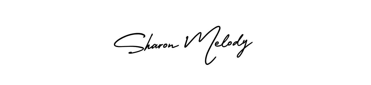 How to make Sharon Melody signature? AmerikaSignatureDemo-Regular is a professional autograph style. Create handwritten signature for Sharon Melody name. Sharon Melody signature style 3 images and pictures png