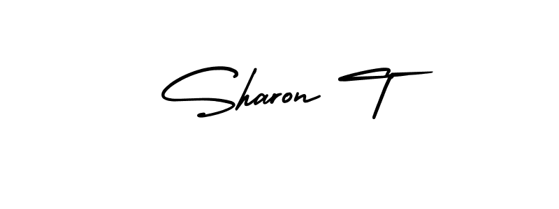 Design your own signature with our free online signature maker. With this signature software, you can create a handwritten (AmerikaSignatureDemo-Regular) signature for name Sharon T. Sharon T signature style 3 images and pictures png