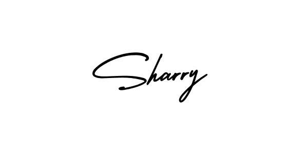 Design your own signature with our free online signature maker. With this signature software, you can create a handwritten (AmerikaSignatureDemo-Regular) signature for name Sharry. Sharry signature style 3 images and pictures png