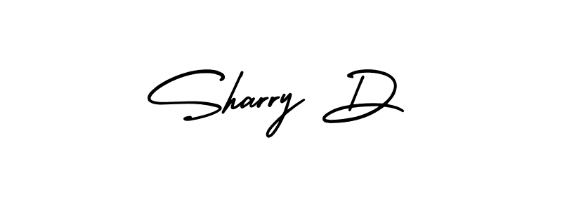 Design your own signature with our free online signature maker. With this signature software, you can create a handwritten (AmerikaSignatureDemo-Regular) signature for name Sharry D. Sharry D signature style 3 images and pictures png