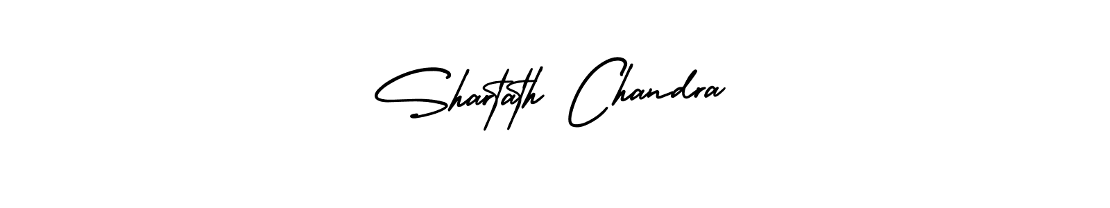 How to make Shartath Chandra name signature. Use AmerikaSignatureDemo-Regular style for creating short signs online. This is the latest handwritten sign. Shartath Chandra signature style 3 images and pictures png