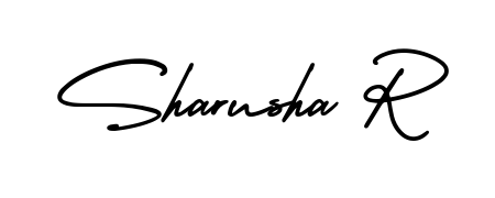Make a beautiful signature design for name Sharusha R. Use this online signature maker to create a handwritten signature for free. Sharusha R signature style 3 images and pictures png