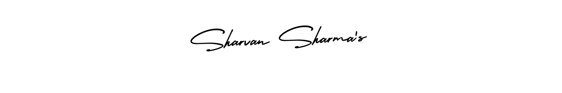 The best way (AmerikaSignatureDemo-Regular) to make a short signature is to pick only two or three words in your name. The name Sharvan Sharma’s include a total of six letters. For converting this name. Sharvan Sharma’s signature style 3 images and pictures png