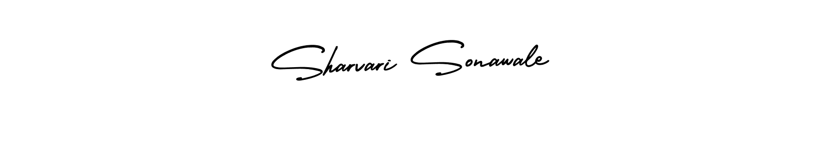 Sharvari Sonawale stylish signature style. Best Handwritten Sign (AmerikaSignatureDemo-Regular) for my name. Handwritten Signature Collection Ideas for my name Sharvari Sonawale. Sharvari Sonawale signature style 3 images and pictures png