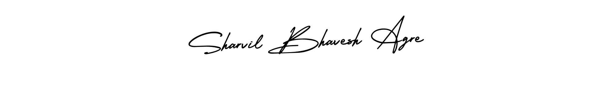 Use a signature maker to create a handwritten signature online. With this signature software, you can design (AmerikaSignatureDemo-Regular) your own signature for name Sharvil Bhavesh Agre. Sharvil Bhavesh Agre signature style 3 images and pictures png