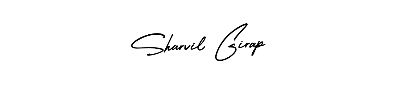 Sharvil Girap stylish signature style. Best Handwritten Sign (AmerikaSignatureDemo-Regular) for my name. Handwritten Signature Collection Ideas for my name Sharvil Girap. Sharvil Girap signature style 3 images and pictures png