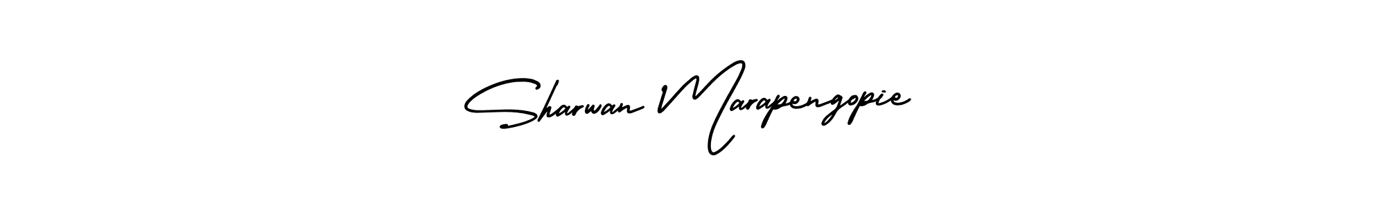 Make a beautiful signature design for name Sharwan Marapengopie. With this signature (AmerikaSignatureDemo-Regular) style, you can create a handwritten signature for free. Sharwan Marapengopie signature style 3 images and pictures png