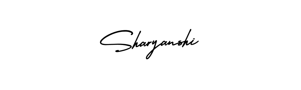 if you are searching for the best signature style for your name Sharyanshi. so please give up your signature search. here we have designed multiple signature styles  using AmerikaSignatureDemo-Regular. Sharyanshi signature style 3 images and pictures png