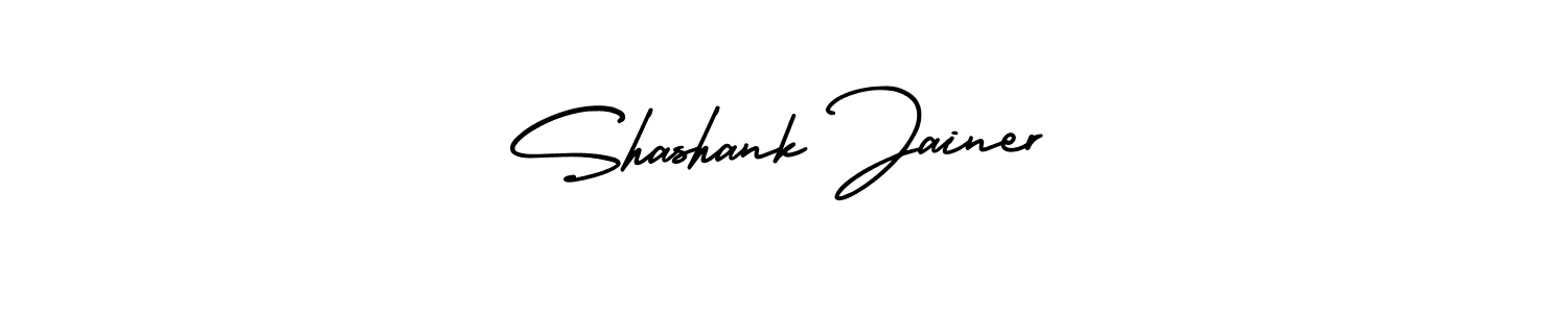 Shashank Jainer stylish signature style. Best Handwritten Sign (AmerikaSignatureDemo-Regular) for my name. Handwritten Signature Collection Ideas for my name Shashank Jainer. Shashank Jainer signature style 3 images and pictures png