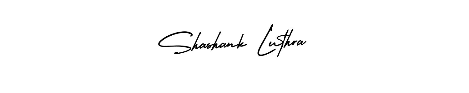 How to make Shashank Luthra signature? AmerikaSignatureDemo-Regular is a professional autograph style. Create handwritten signature for Shashank Luthra name. Shashank Luthra signature style 3 images and pictures png