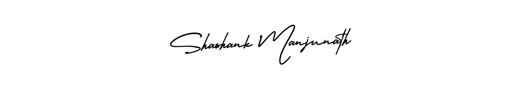 Make a beautiful signature design for name Shashank Manjunath. With this signature (AmerikaSignatureDemo-Regular) style, you can create a handwritten signature for free. Shashank Manjunath signature style 3 images and pictures png