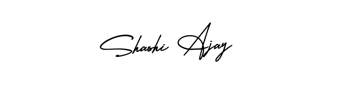 It looks lik you need a new signature style for name Shashi Ajay. Design unique handwritten (AmerikaSignatureDemo-Regular) signature with our free signature maker in just a few clicks. Shashi Ajay signature style 3 images and pictures png