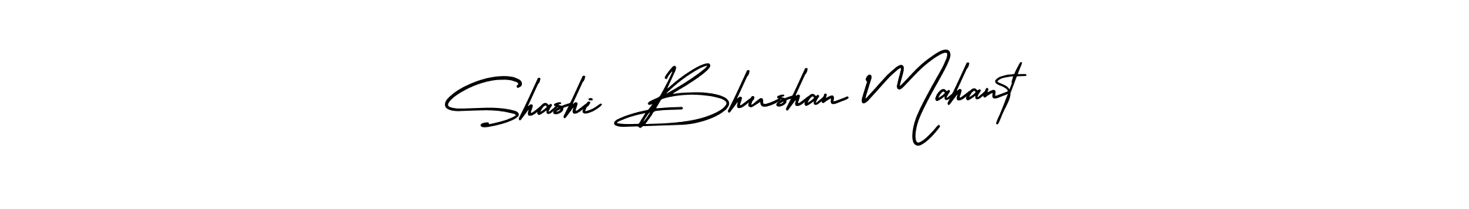 You should practise on your own different ways (AmerikaSignatureDemo-Regular) to write your name (Shashi Bhushan Mahant) in signature. don't let someone else do it for you. Shashi Bhushan Mahant signature style 3 images and pictures png