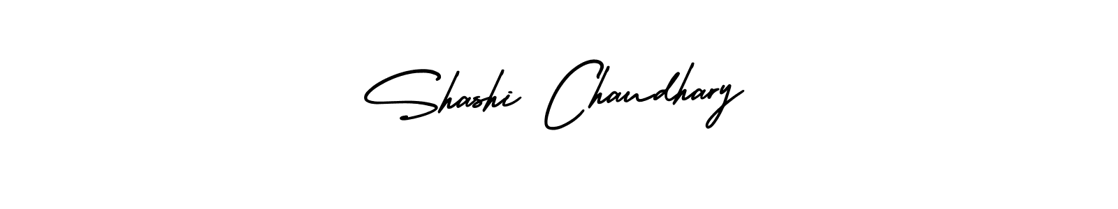 You should practise on your own different ways (AmerikaSignatureDemo-Regular) to write your name (Shashi Chaudhary) in signature. don't let someone else do it for you. Shashi Chaudhary signature style 3 images and pictures png