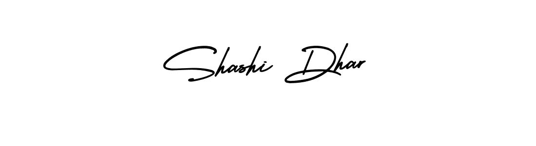 How to make Shashi Dhar name signature. Use AmerikaSignatureDemo-Regular style for creating short signs online. This is the latest handwritten sign. Shashi Dhar signature style 3 images and pictures png